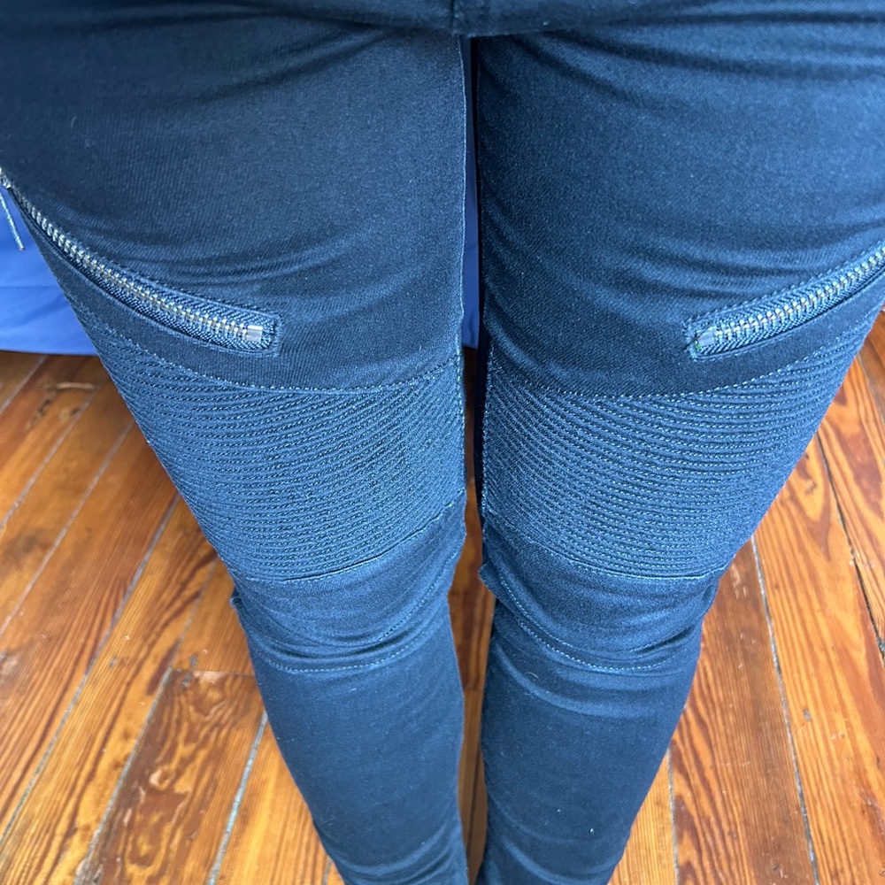 All Saints Black Dax Biker Jeans size 27 - Picture 12 of 13